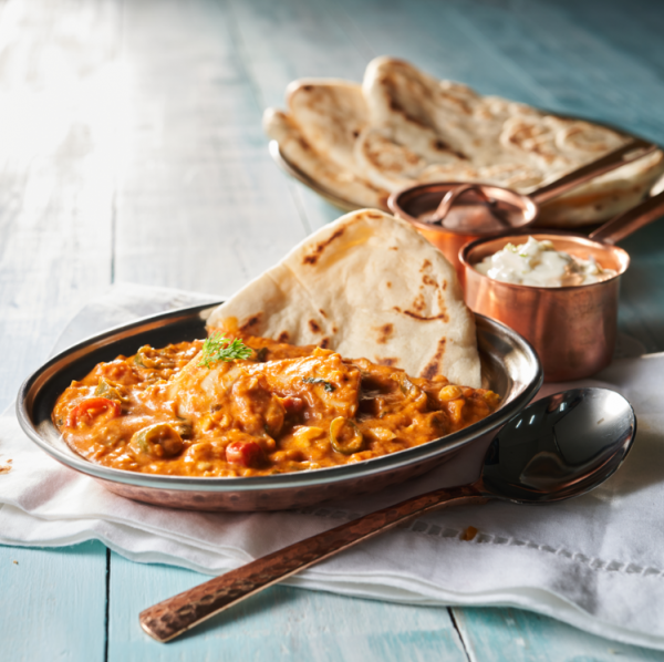 印度奶油咖哩雞烤餅組